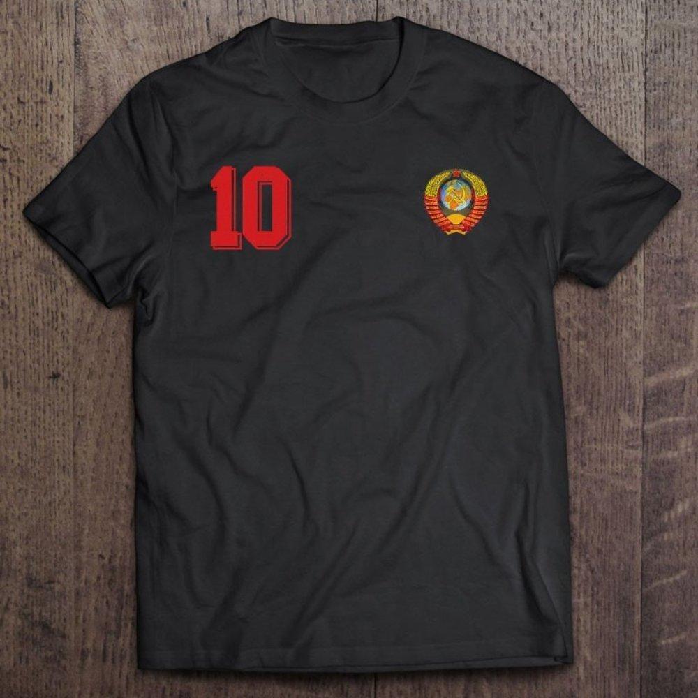 Soviet Union Soccer Or Cccp Ussr Football Jersey Style Gift T-Shirt